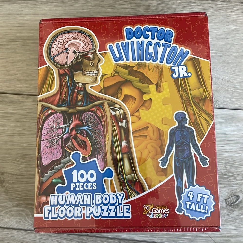 Human Anatomy Kids Floor Puzzle - 100 Piece 4 FT!
